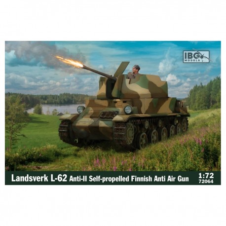 Modèle à l'échelle 1/72 du Landsverk L-62 finlandais