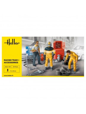 Ensemble équipe de course Heller échelle 1/24