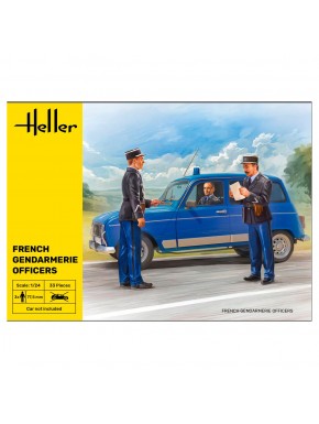 Set de figurines de la Gendarmerie Française à l'échelle 1/24