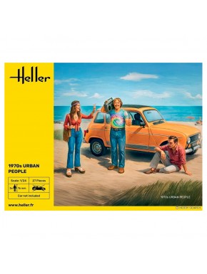 Ensemble de figurines urbaines des années 70 Heller