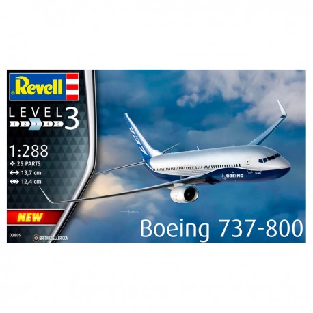 Maquete Boeing 737-800 escala 1/288 da Revell