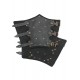 Brassards en cuir avec suédine, rivets et boucles