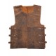 Armure de torse en cuir marron Sindri
