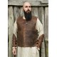 Armure de torse en cuir marron Sindri