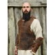 Armure de torse en cuir marron Sindri