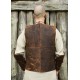 Armure de torse en cuir marron Sindri