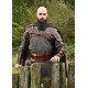 Armure d'épaule en cuir marron pour Vikings
