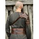 Armure d'épaule en cuir marron pour Vikings