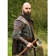 Armure d'épaule en cuir marron pour Vikings