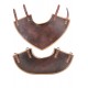 Gorget en cuir marron Arnulf pour LARP