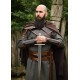 Gorget en cuir marron Arnulf pour LARP