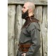 Gorget en cuir marron Arnulf pour LARP