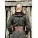 Gorget en cuir marron Arnulf pour LARP