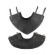 Collier d'armure en cuir noir Balor