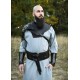Collier d'armure en cuir noir Balor