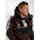 Armure en cuir pour épaules et cou noir et marron