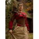 Armure d'épaule LARP en cuir marron