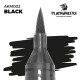 Rotulador acrílico negro con punta de pincel para modelismo