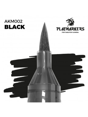 Marqueur acrylique noir avec pointe pinceau pour modélisme