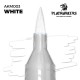 Marqueur de peinture acrylique blanc Playmarker avec pointe pinceau