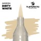Marcador Playmarker branco sujo com ponta de pincel