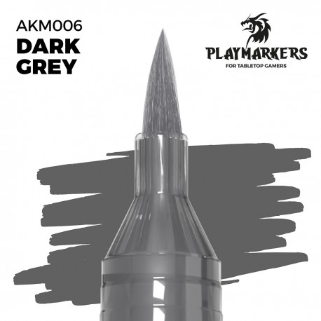 Marcador Playmarker Cinza Escuro de tinta acrílica