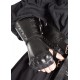 Gantelet en cuir noir pour main droite