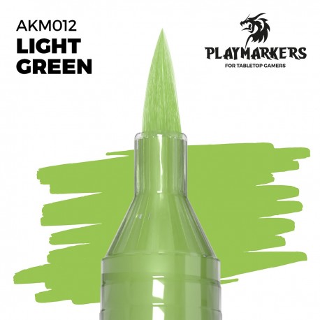 Rotulador Playmarker Light Green con punta de pincel