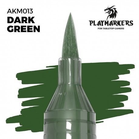 Marcador de tinta acrílica verde escuro Playmarker