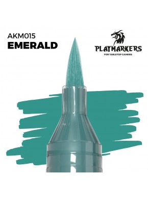Marqueur de peinture acrylique vert émeraude avec pointe pinceau
