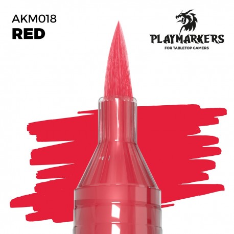 Marcador vermelho Playmarker de tinta acrílica