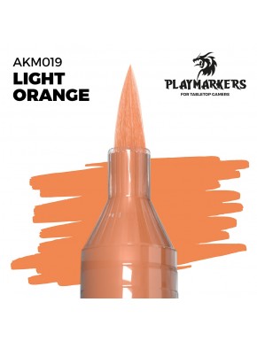 Marqueur de peinture acrylique Orange Clair avec pointe pinceau