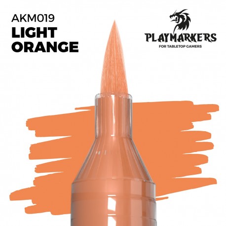 Marcador de tinta acrílica Light Orange com ponta de pincel