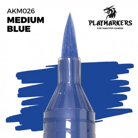Marqueur de peinture acrylique bleu moyen Playmarker