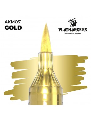 Marqueur Playmarker Gold avec pointe pinceau