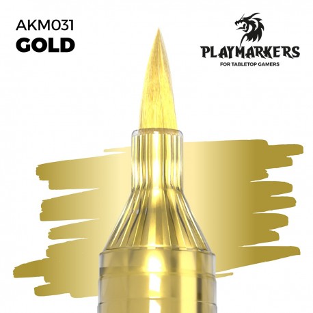 Marqueur Playmarker Gold avec pointe pinceau