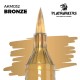Marcador de tinta acrílica AK-Interactive Bronze com ponta de pincel