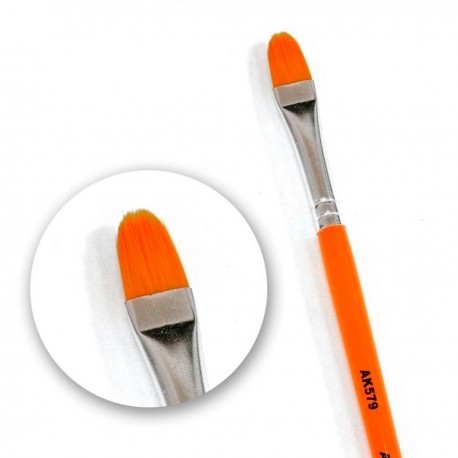 Pinceau arrondi orange d'AK-Interactive