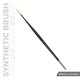 Pincel sintético AK Liner 17mm gris para modelismo