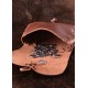 Pochette en cuir médiévale marron clair Ulfberth