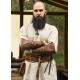 Cinturón marrón de cuero aceitado Sindri para cosplay medieval
