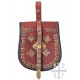Sacoche en cuir viking avec garnitures en laiton