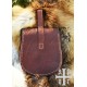 Sacoche en cuir viking avec garnitures en laiton