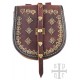Sac viking en cuir avec garnitures en laiton