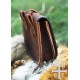 Sac viking en cuir avec garnitures en laiton