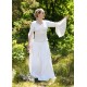 Robe de mariée médiévale blanche avec corset crème