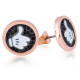Orecchini in Oro Rosa e Swarovski Disney Mickey Mouse Pollice