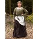 Veste médiévale en velours vert Griselda