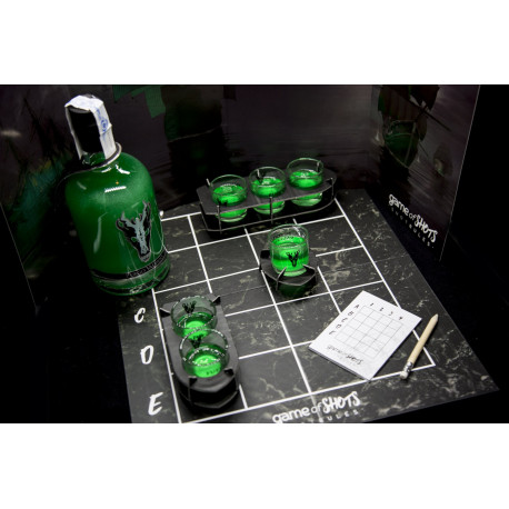 Set of shot glasses Fuego Valyrio Bottle + Glasses + Game