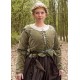 Chaqueta verde medieval de terciopelo Griselda